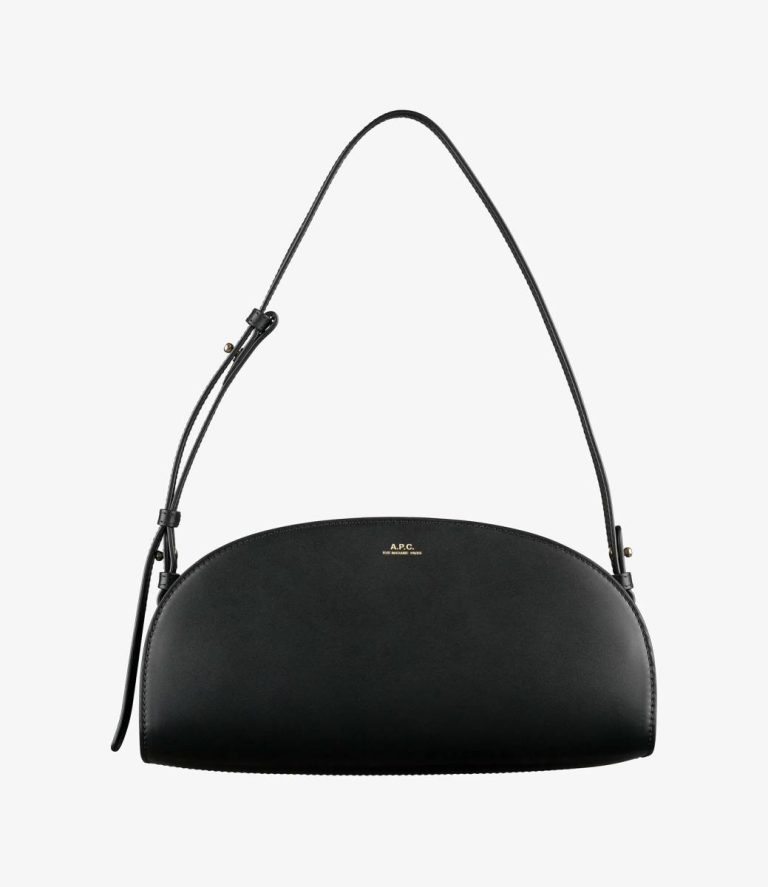 A.p.c. Black Demi-Lune Shoulder Bag Women Crossbody Bags