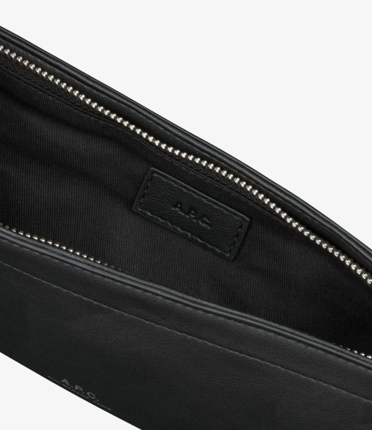 A.p.c. Black Men Belt Bags Nino Medium Belt Bag - Image 5