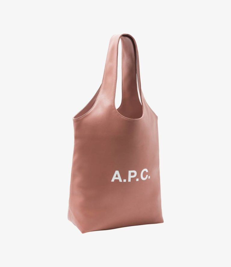 A.p.c. Dark Pink Ninon Small Tote Bag Faux Leather Bags Women - Image 3