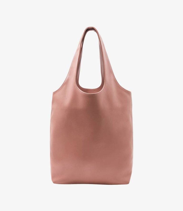 A.p.c. Dark Pink Ninon Small Tote Bag Faux Leather Bags Women - Image 4