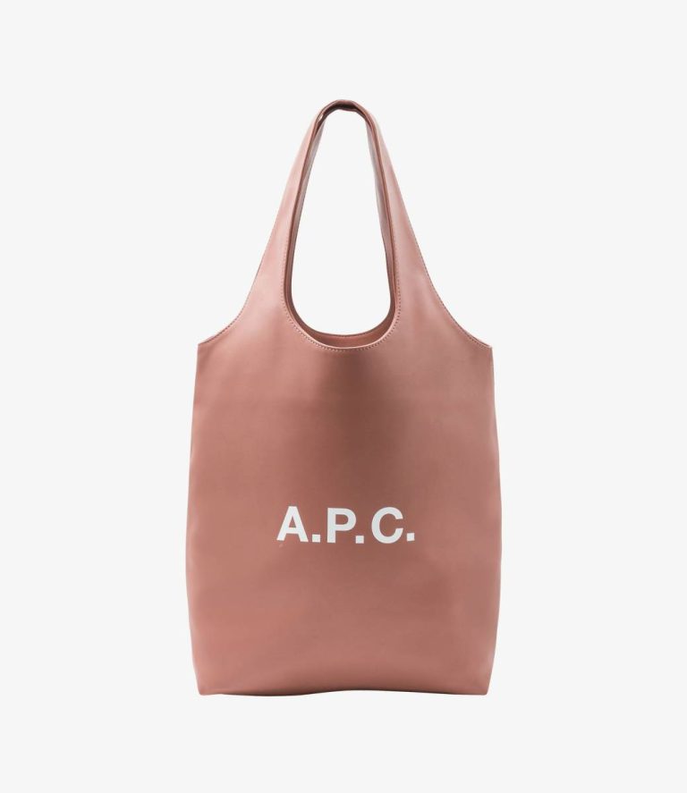 A.p.c. Dark Pink Ninon Small Tote Bag Faux Leather Bags Women