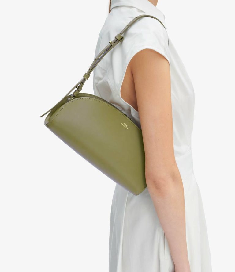 A.p.c. Demi-Lune Shoulder Bag Crossbody Bags Women Clay Green - Image 2