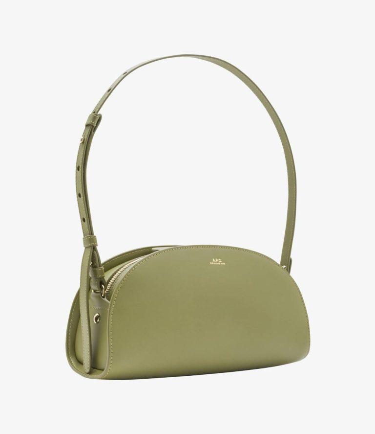 A.p.c. Demi-Lune Shoulder Bag Crossbody Bags Women Clay Green - Image 3