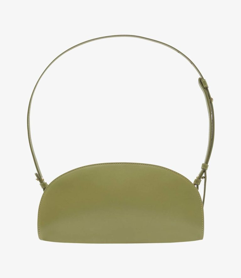 A.p.c. Demi-Lune Shoulder Bag Crossbody Bags Women Clay Green - Image 4