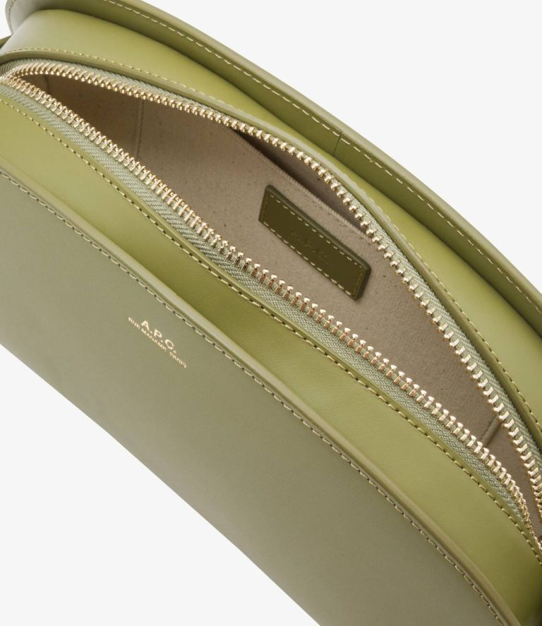 A.p.c. Demi-Lune Shoulder Bag Crossbody Bags Women Clay Green - Image 5