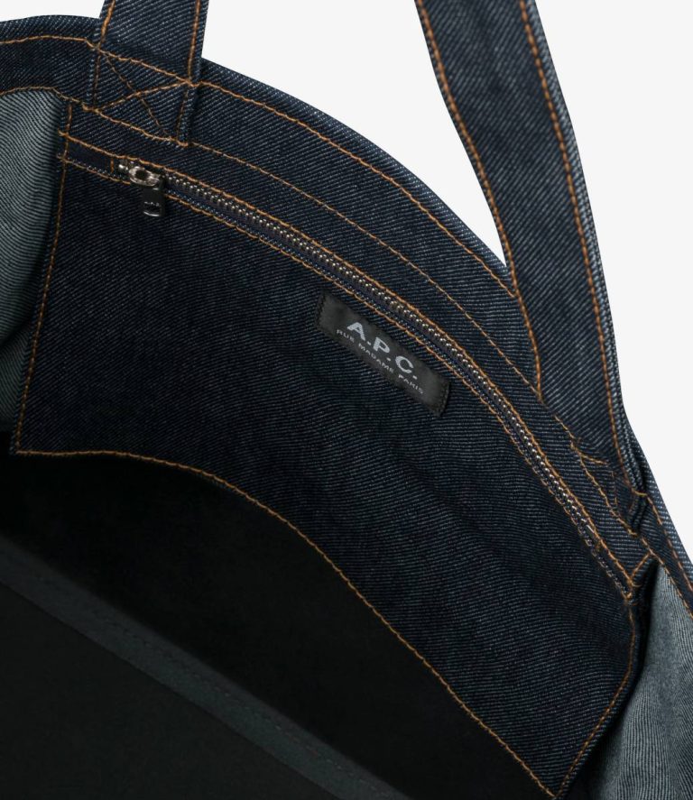A.p.c. Men Dark Navy Blue Axel E/W Tote Bag Tote Bags - Image 2