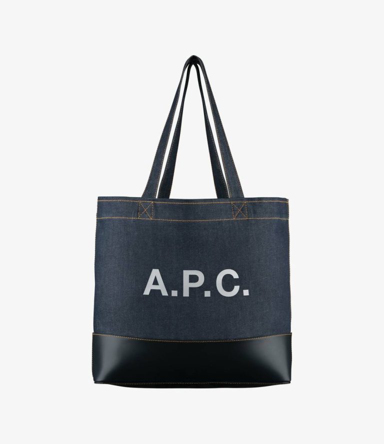 A.p.c. Men Dark Navy Blue Axel E/W Tote Bag Tote Bags