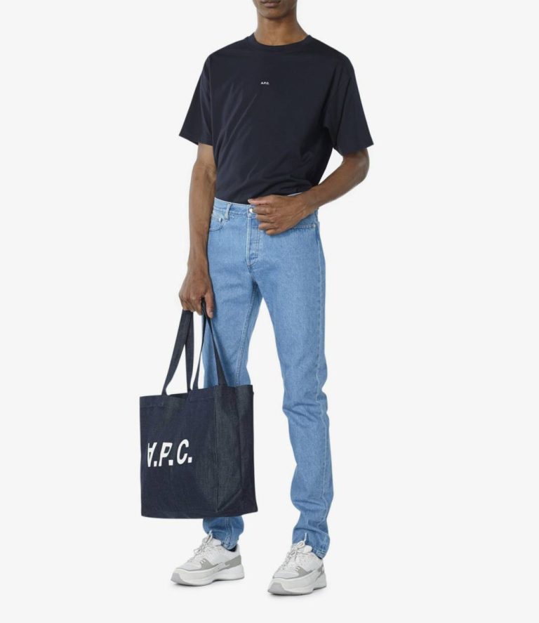 A.p.c. Men Indigo Daniela Shopping Bag Tote Bags - Image 2