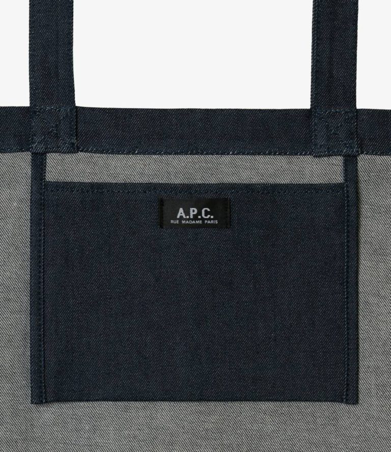 A.p.c. Men Indigo Daniela Shopping Bag Tote Bags - Image 3