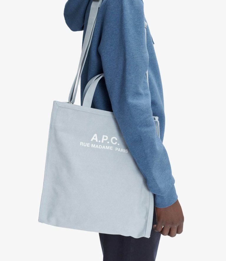 A.p.c. Men Tote Bags Blue Récupération Shopper Tote - Image 2