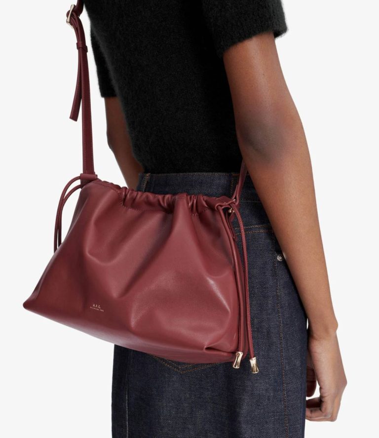A.p.c. Ninon Bag Wine Red Crossbody Bags Women - Image 2