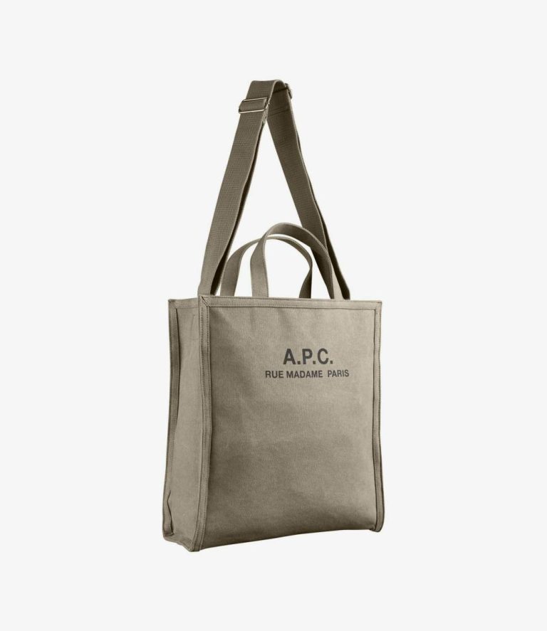 A.p.c. Tote Bags Récupération Shopping Bag Men Khaki - Image 3