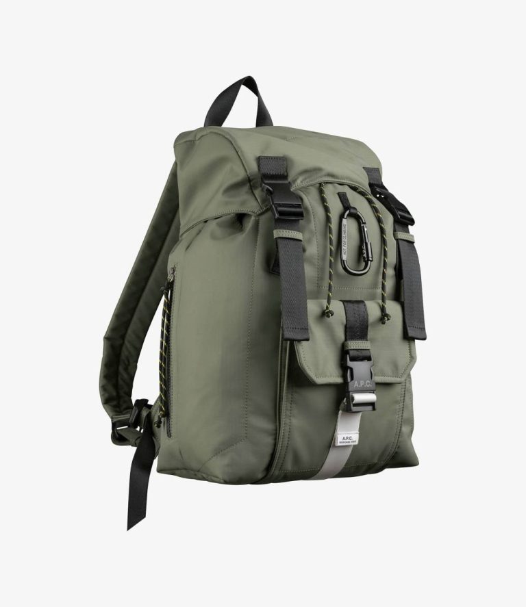A.p.c. Treck Backpack Men Dark Khaki Backpacks - Image 3