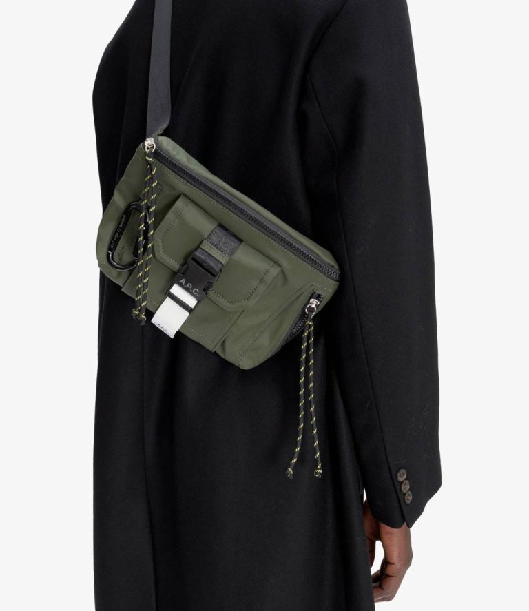 A.p.c. Treck Belt Bag Men Belt Bags Dark Khaki - Image 2