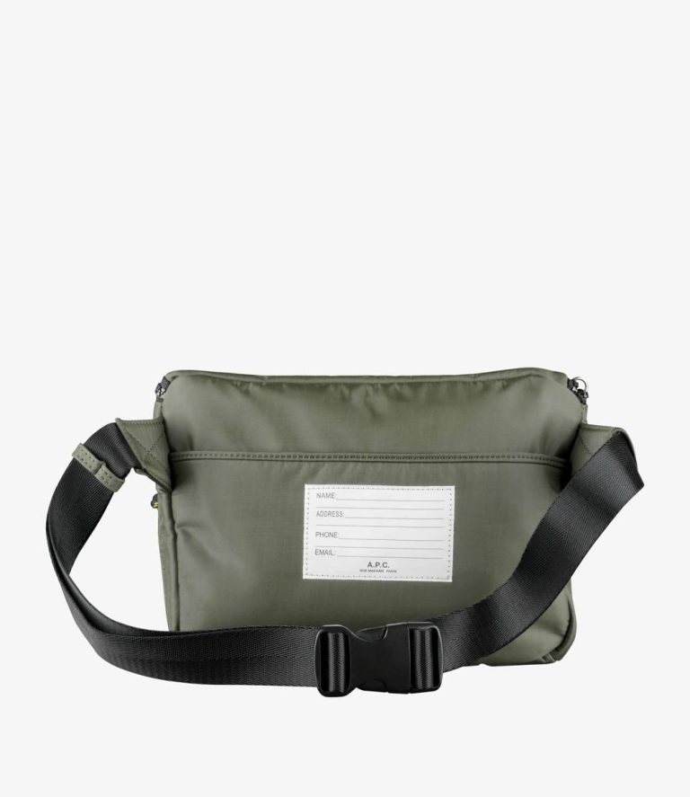 A.p.c. Treck Belt Bag Men Belt Bags Dark Khaki - Image 4