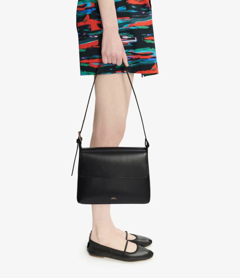 A.p.c. Virginie Flap Bag Shoulder Bags Black Women - Image 2
