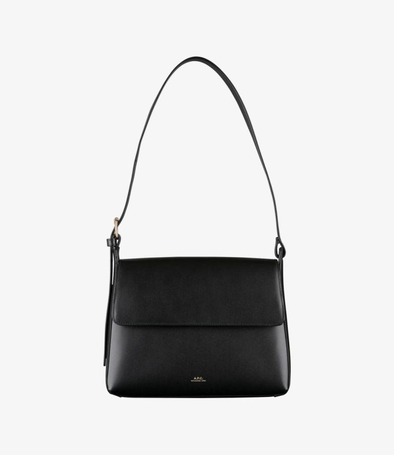 A.p.c. Virginie Flap Bag Shoulder Bags Black Women