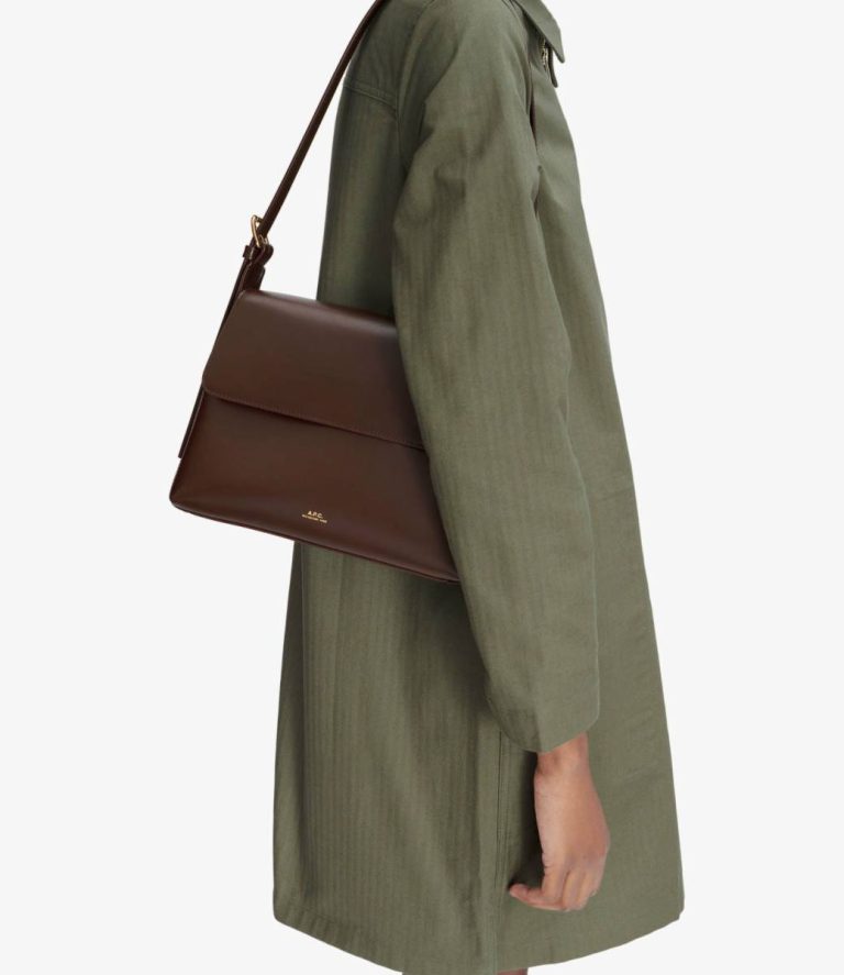 A.p.c. Women Virginie Flap Bag Brownie Crossbody Bags - Image 2
