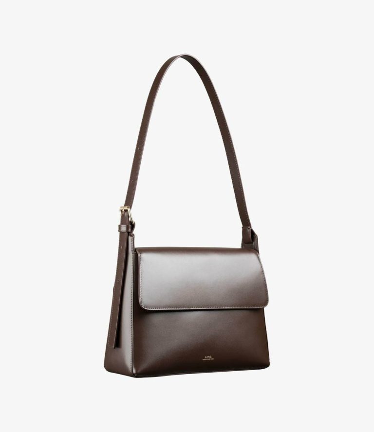 A.p.c. Women Virginie Flap Bag Brownie Crossbody Bags - Image 3