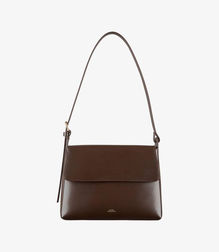 A.p.c. Women Virginie Flap Bag Brownie Crossbody Bags