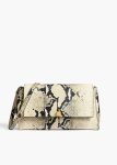 Audrey Crossbody Bag In Natural Python-Embossed Leather Women Crossbody Bags Khaite Natural