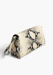 Audrey Crossbody Bag In Natural Python-Embossed Leather Women Crossbody Bags Khaite Natural - Image 3