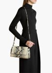 Audrey Crossbody Bag In Natural Python-Embossed Leather Women Crossbody Bags Khaite Natural - Image 5