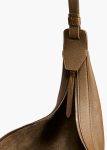 Augustina Hobo In Dark Olive Pebbled Leather Dark Olive Crossbody Bags Khaite Women - Image 4