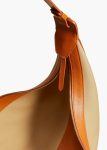 Augustina Hobo In Honey Canvas With Tan Leather Crossbody Bags Tan / Honey Women Khaite - Image 3