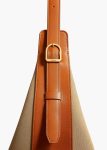 Augustina Hobo In Honey Canvas With Tan Leather Crossbody Bags Tan / Honey Women Khaite - Image 4