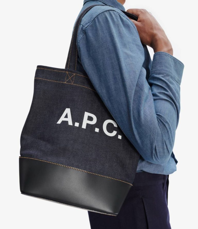Axel Small Tote Bag A.p.c. Women Shoulder Bags Dark Navy - Image 2