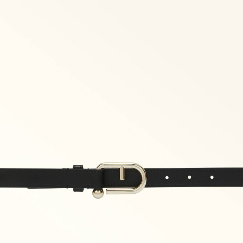 Belts Nero Furla Nuvola Fixed Belt Women - Image 2