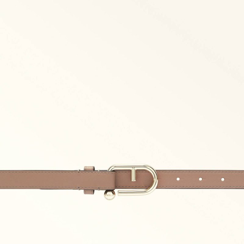 Belts Women Furla Nuvola Fixed Belt Greige - Image 2