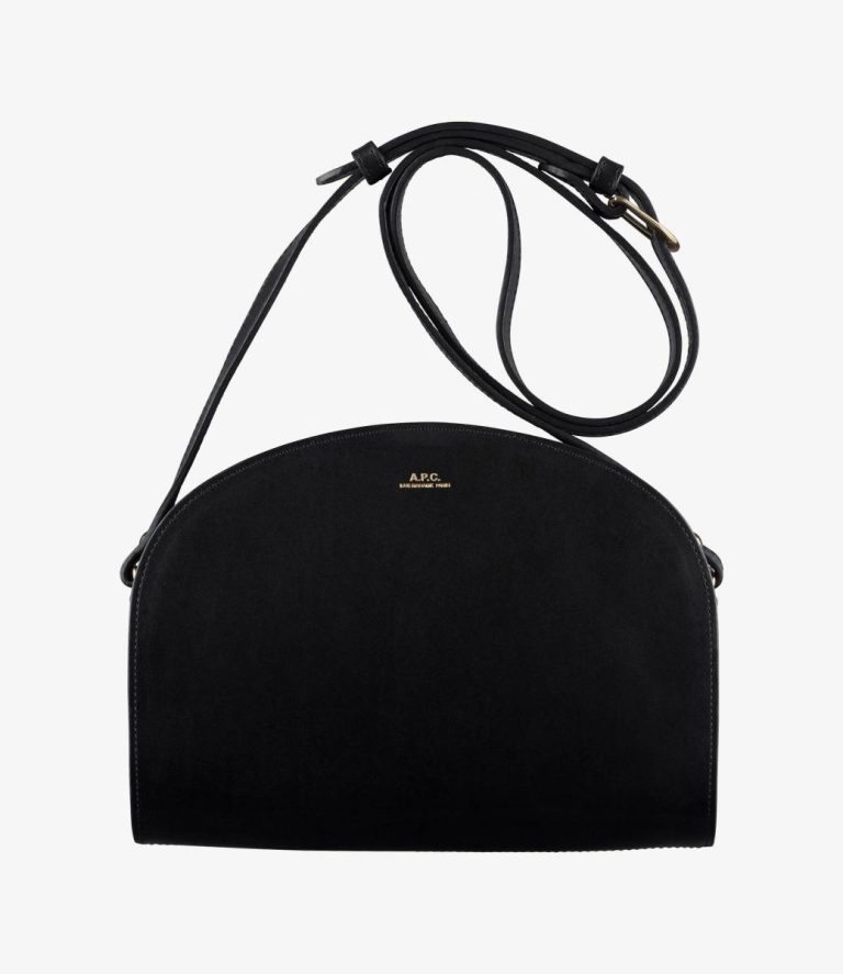 Black A.p.c. Demi-Lune Bag Shoulder Bags Women