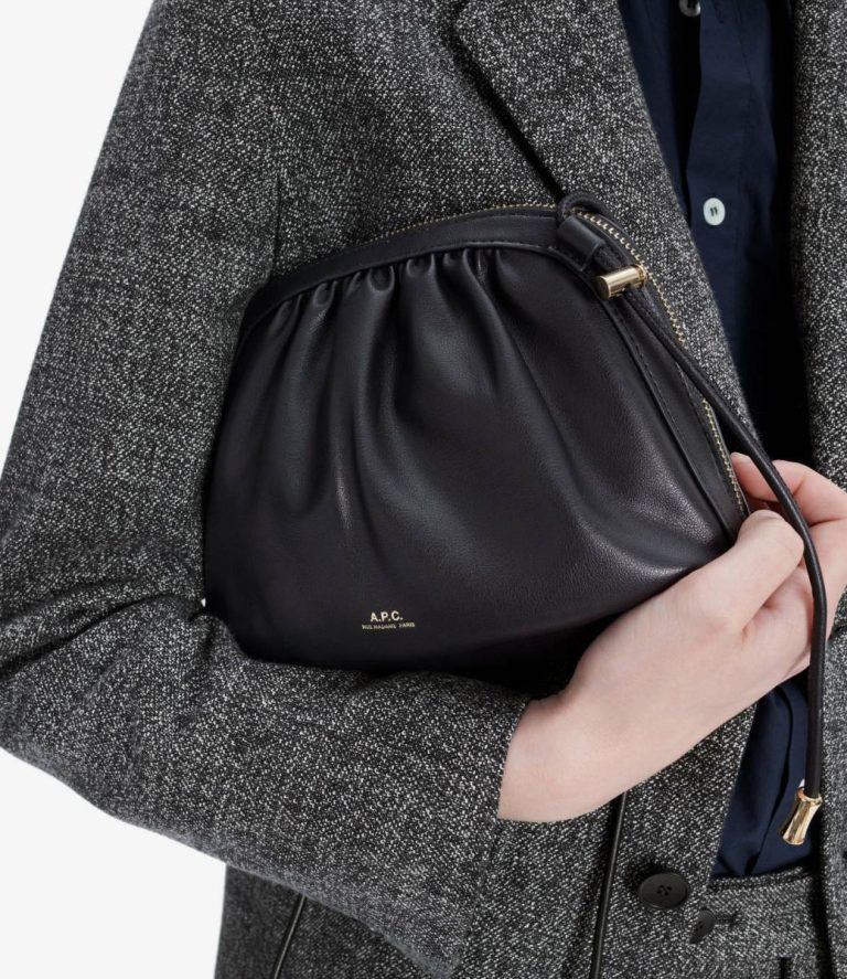 Black A.p.c. Ninon Drawstring Bag Women Shoulder Bags - Image 2