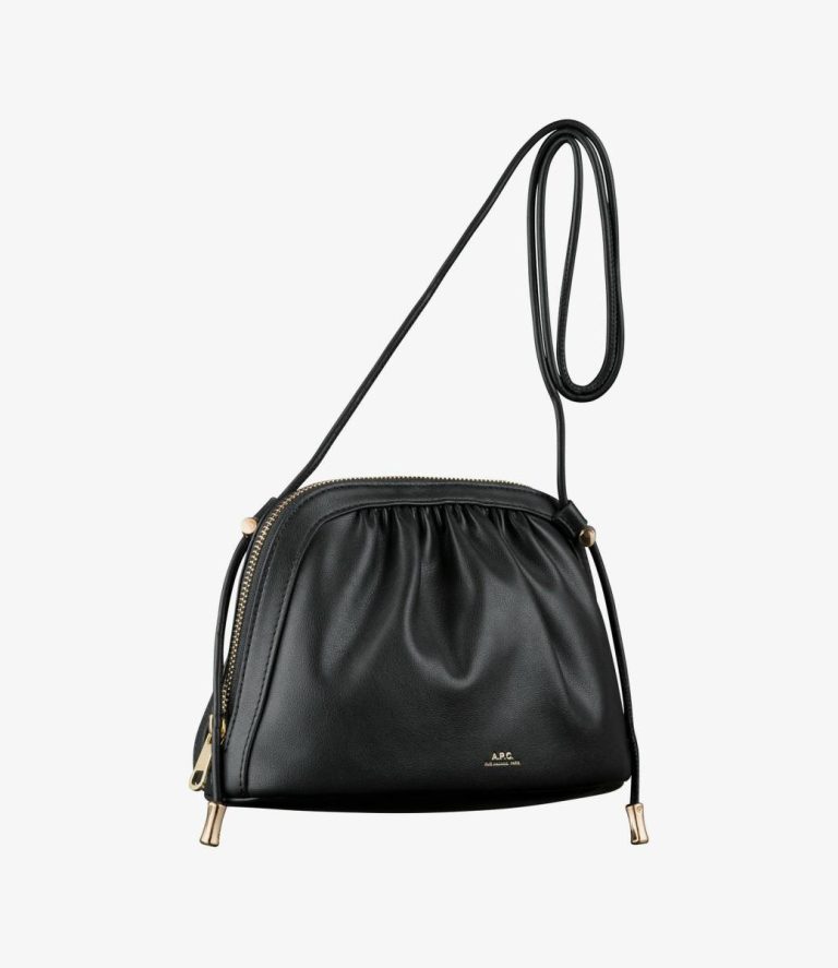 Black A.p.c. Ninon Drawstring Bag Women Shoulder Bags - Image 3