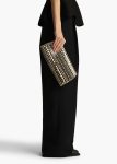 Black / Cream Women Khaite Evening Audrey Clutch In Black With Cream Python Dot Print - Image 4