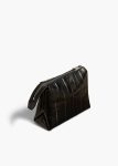 Black Khaite Lina Pochette In Black Eel Leather Women Pouches - Image 2