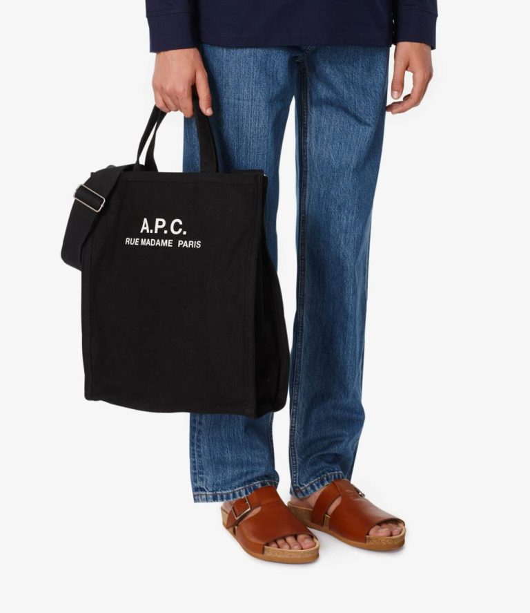 Black Men Récupération Shopping Bag Tote Bags A.p.c. - Image 2