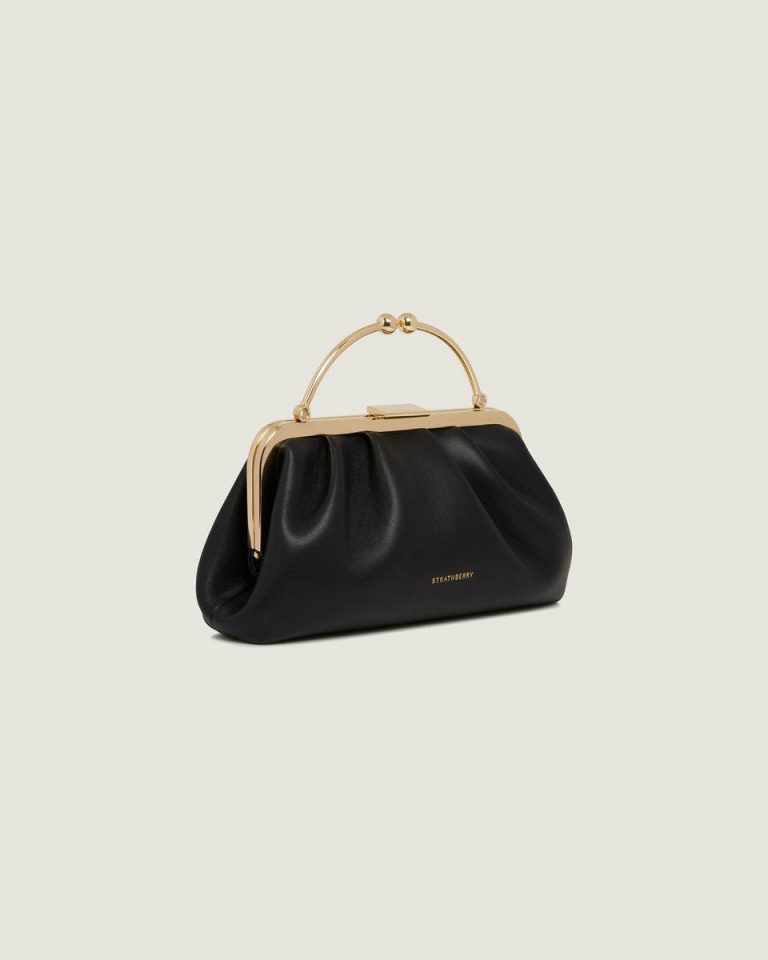 Black Women Strathberry Frame Clutch Evening Bags - Image 2
