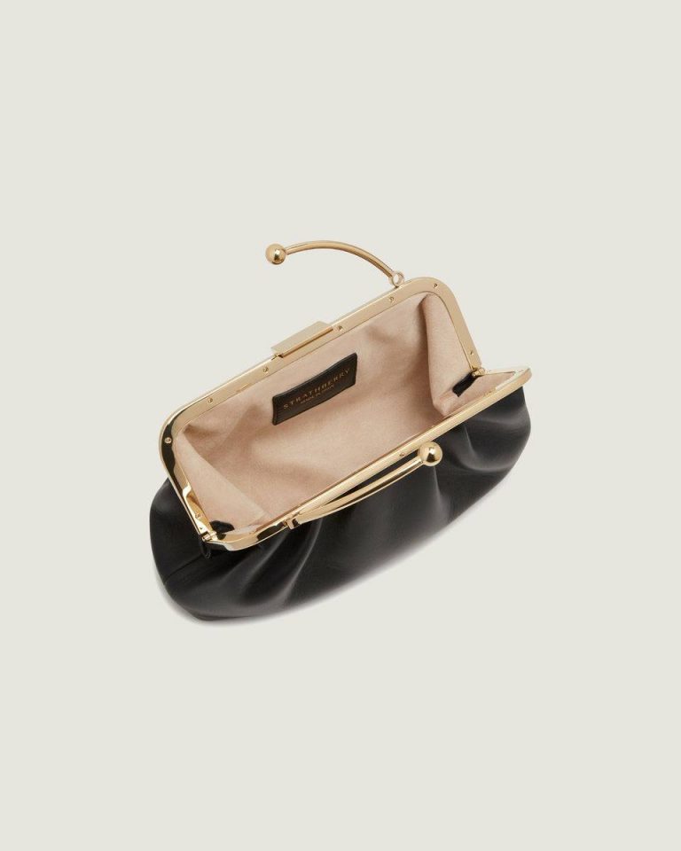 Black Women Strathberry Frame Clutch Evening Bags - Image 4