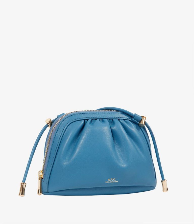 Blue A.p.c. Crossbody Bags Ninon Small Drawstring Bag Women - Image 3