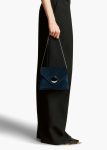 Bobbi Bag In Midnight Suede Khaite Shoulder Bags Midnight Navy Women - Image 5