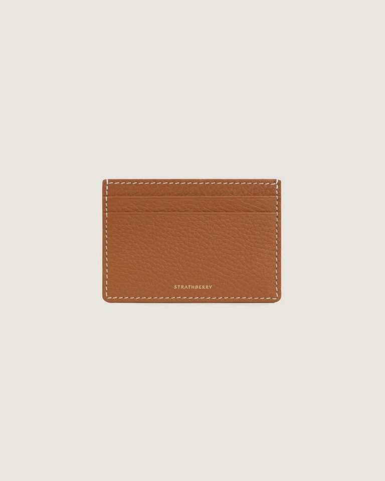 Cardholder Tan With Vanilla Stitch Strathberry Women Wallets - Image 2