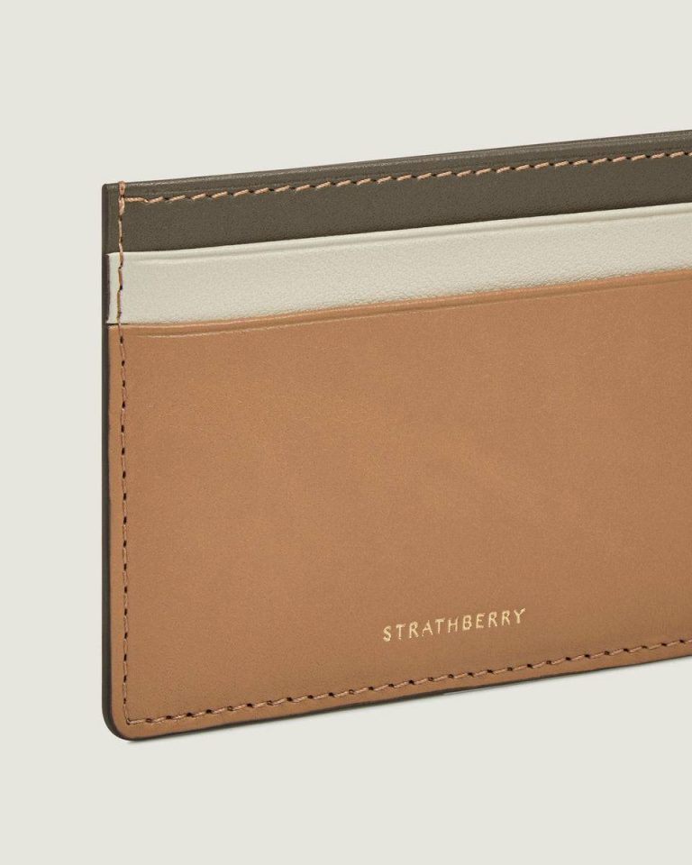 Cardholder Wallets Women Khaki/Caramel/Diamond Strathberry