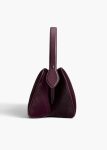 Cate Bag In Eggplant Haircalf Khaite Women Eggplant Top Handle - Image 3