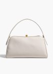 Cate Bag In Light Grey Pebbled Leather Light Grey Women Khaite Top Handle