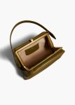 Cate Bag In Olive Leather Women Olive Khaite Top Handle - Image 4
