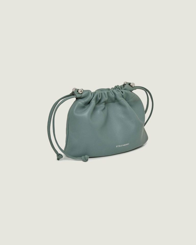 Charlotte Drawstring Small & Mini Bags Women Stone Blue Strathberry - Image 2