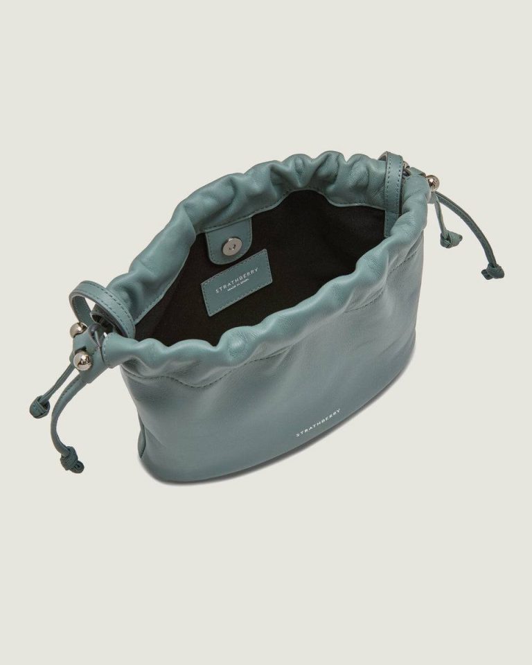 Charlotte Drawstring Small & Mini Bags Women Stone Blue Strathberry - Image 4